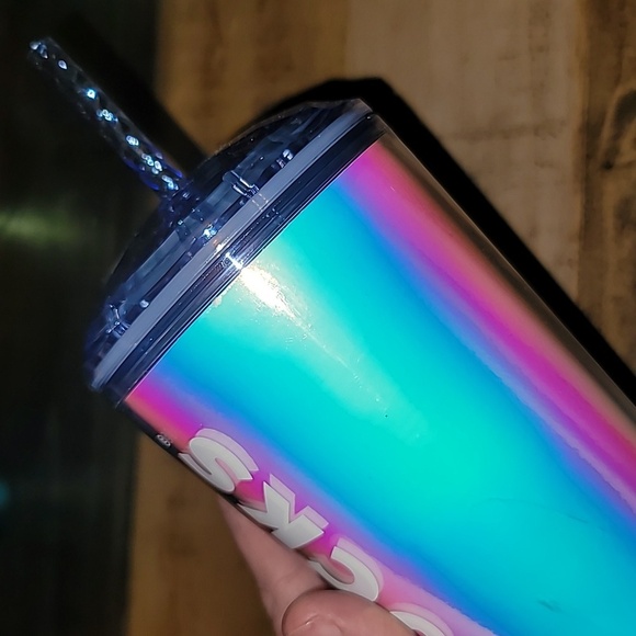 Starbucks 2023 Iridescent Dome Venti Tumbler Dichroic Holographic Tumbler Cup - Picture 5 of 6